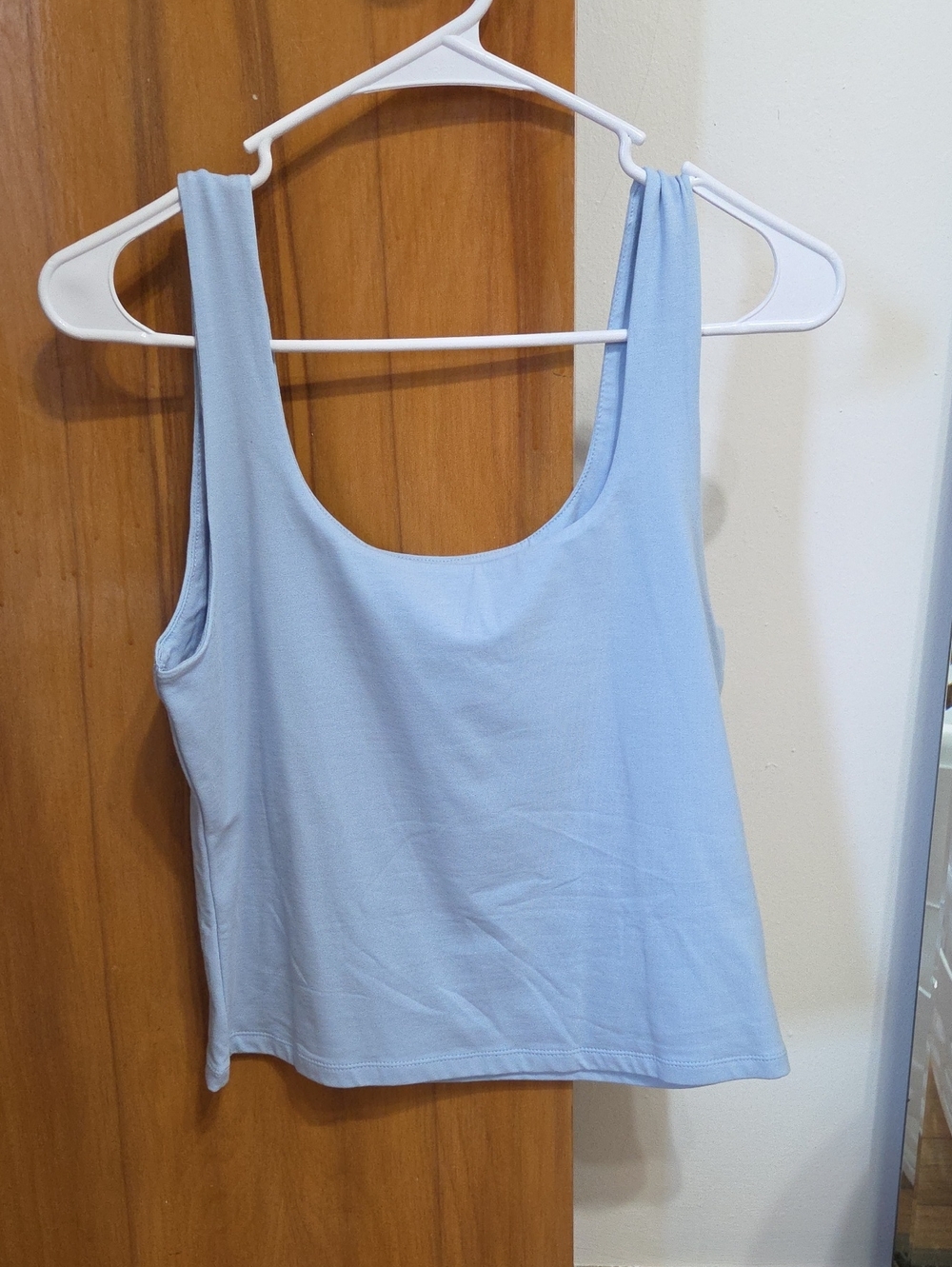 Old Navy Light Blue Scoop Tank Top